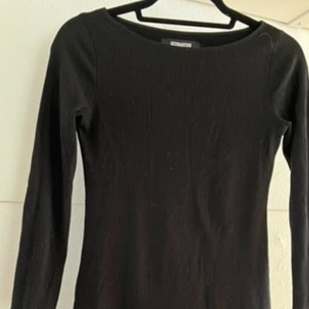 Reformation knit boatneck mini dress size medium